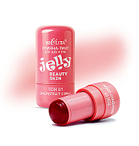 Румяна-тинт JELLY для щёк и губ Beauty Skin, тон 01 grapefruit coral
