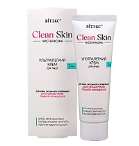 CLEAN SKIN ЧИСТАЯ КОЖА УЛЬТРАЛЕГКИЙ КРЕМ для лица 24ч с АНТИ-АКНЕ комплексом