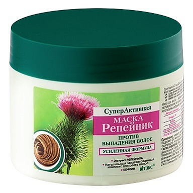 СуперАктивная МАСКА  РЕПЕЙНИК  против выпадения волос смываемая