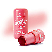 Румяна-тинт JELLY для щёк и губ Beauty Skin, тон 01 grapefruit coral