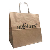 Пакет крафт бурый с логотипом "БЕЛИТА" 