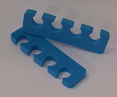 Разделители для пальцев ног (синие, 95 мм)