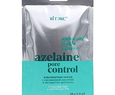 Альгинатная маска AZELAINE PORE CONTROL СУЖЕНИЕ ПОР И МАТИРОВАНИЕ для лица, шеи и декольте
