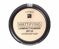 Матирующая компактная пудра для лица Mattifying compact powder SPF20, тон 01 Porcelain