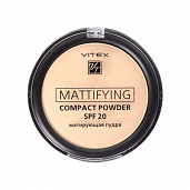 Матирующая компактная пудра для лица Mattifying compact powder SPF20, тон 03 Soft beige