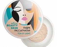 Пудра рассыпчатая Beauty Skin, тон 01 light