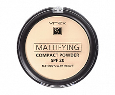 Матирующая компактная пудра для лица Mattifying compact powder SPF20, тон 02 Natural beige