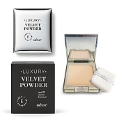 Пудра с витамином Е Velvet powder LUXURY тон 01 светло-бежевый