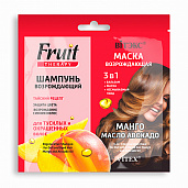 FRUIT Therapy МАНГО И МАСЛО АВОКАДО ШАМПУНЬ возрождающий + МАСКА возрождающая 3в1