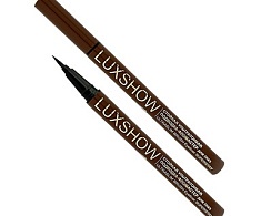 LUXSHOW Стойкая Ультратонкая подводка-фломастер для глаз Темный ШОКОЛАД